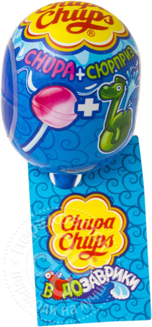 для рецепта Карамель Chupa Chups со вкусом клубники с игрушкой-сюрпризом 12г