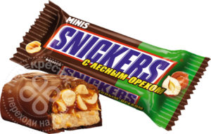 для рецепта Шоколадный батончик Snickers Minis Лесной орех