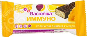 для рецепта Батончик Racionika Имунно со вкусом лимона с медом 30г