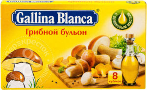 для рецепта Бульон Gallina Blanca Грибной в кубиках 80г