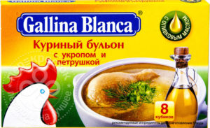 для рецепта Бульон Gallina Blanca Куриный в кубиках с укропом и петрушкой 8шт*10г