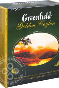 для рецепта Чай черный Greenfield Golden Ceylon 100 пак