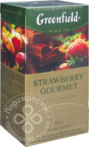 для рецепта Чай черный Greenfield Strawberry Gourmet 25 пак