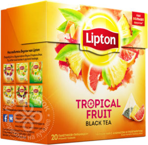 для рецепта Чай черный Lipton Tropical Fruit 20 пак