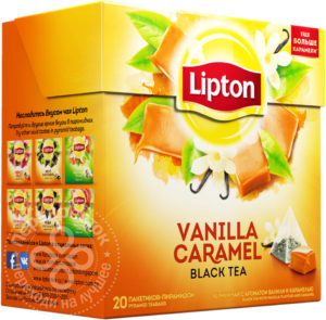 для рецепта Чай черный Lipton Vanilla Caramel 20 пак