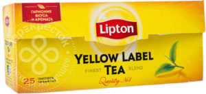 для рецепта Чай черный Lipton Yellow Label 25 пак