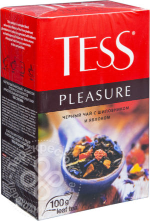 для рецепта Чай черный Tess Pleasure с шиповником и яблоком 100г