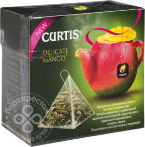 для рецепта Чай зеленый Curtis Delicate Mango 20 пак