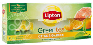 для рецепта Чай зеленый Lipton Citrus Garden 25 пак