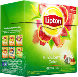 для рецепта Чай зеленый Lipton Strawberry Cake 20 пак