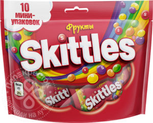 для рецепта Драже Skittles Фрукты 10 мини-упаковок 120г