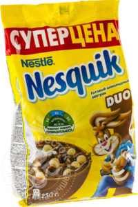 для рецепта Готовый завтрак Nesquik DUO Шоколадный 250г