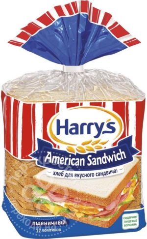 для рецепта Хлеб Harrys American Sandwich пшеничный 470г