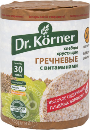 для рецепта Хлебцы Dr.Korner Гречневые с витаминами 100г