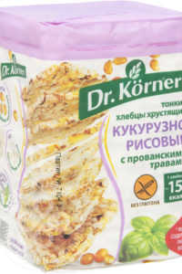 для рецепта Хлебцы Dr.Korner Кукурузно-рисовые с прованскими травами 100г
