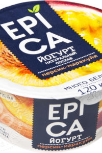 для рецепта Йогурт Epica Персик-маракуйя 4.8% 130г