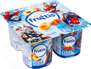 для рецепта Йогурт детский Fruttis Marvel Клубника-Персик 2.5% 110г