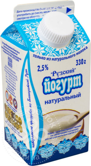 для рецепта Йогурт питьевой Рузский Натуральный 2.5% 330г