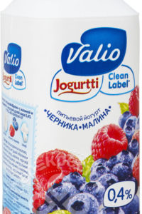 для рецепта Йогурт питьевой Valio с малиной и черникой 0.4% 330мл