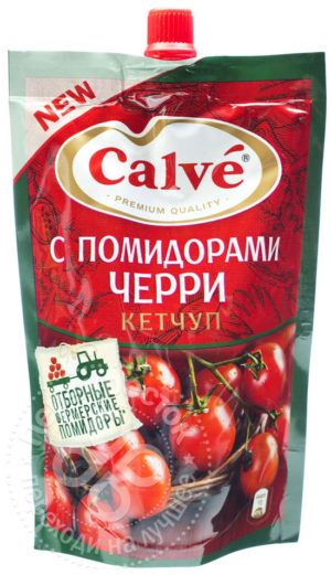 для рецепта Кетчуп Calve с помидорами Черри 350г