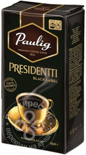 для рецепта Кофе молотый Paulig Presidentti Black Label 250г