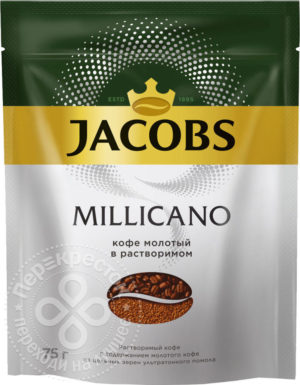 для рецепта Кофе молотый в растворимом Jacobs Millicano 75г