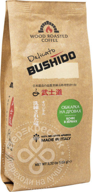 для рецепта Кофе в зернах Bushido Delicato 250г