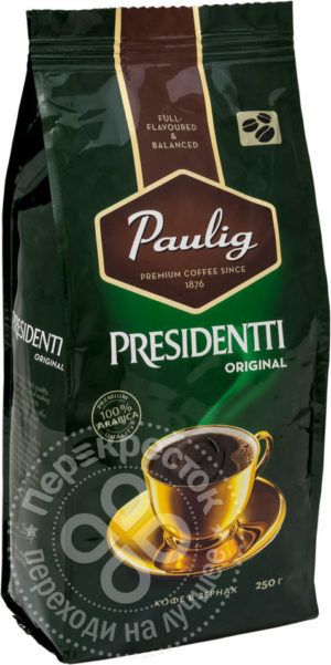 для рецепта Кофе в зернах Paulig Presidentti Original 250г