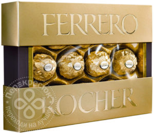 для рецепта Конфеты Ferrero Rocher хрустящие из молочного шоколада 125г
