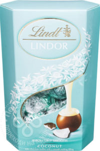 для рецепта Конфеты Lindor из молочного шоколада Кокос 200г