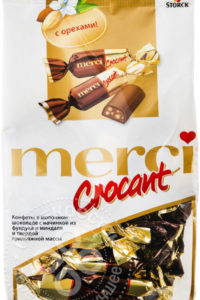 для рецепта Конфеты Merci Crocant в молочном шоколаде 125г