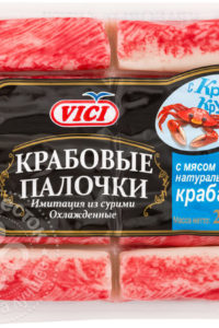 для рецепта Крабовые палочки Vici с мясом натурального краба охлажденные 250г