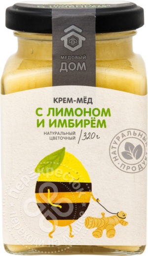 для рецепта Крем-мед Медовый Дом Цветочный с имбирем и лимоном 320г