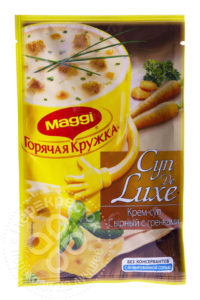 для рецепта Крем-суп Maggi De Luxe Сырный с гренками 25г