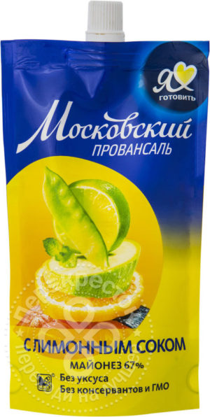 для рецепта Майонез Московский Провансаль с лимонном соком 67% 230мл
