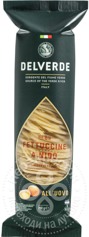 для рецепта Макароны Delverde Fettuccine all'Uovo A Nido №89 250г