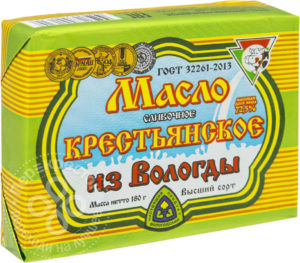 для рецепта Масло сливочное Из Вологды Крестьянское 72.5% 180г