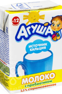 для рецепта Молоко детское Агуша с пребиотиками 2.5% 200мл