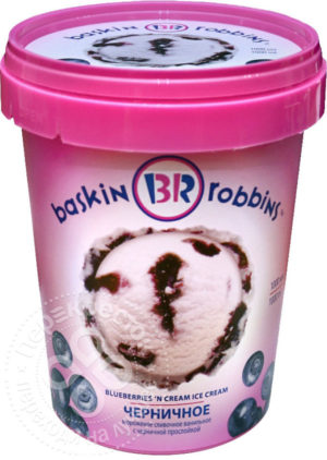 для рецепта Мороженое Baskin Robbins Черничное 1л