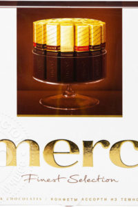 для рецепта Набор шоколадных конфет Merci Ассорти 4 вида из темного шоколада 250г