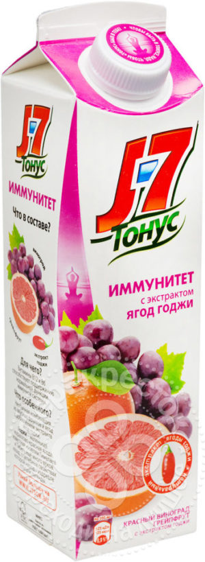 для рецепта Нектар J-7 Тонус Иммунитет Красный виноград грейпфрут с экстрактом годжи 900мл
