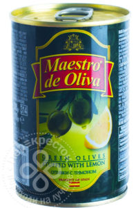 для рецепта Оливки Maestro de Oliva с лимоном 300г