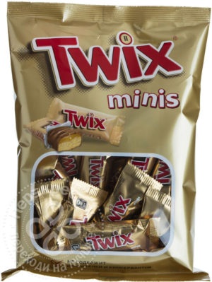 для рецепта Печенье песочное Twix Minis с карамелью и шоколадом 20шт*9.2г