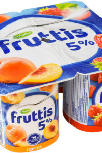 для рецепта Продукт йогуртный Fruttis Клубника Персик 5% 115г