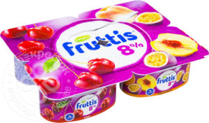 для рецепта Продукт йогуртный Fruttis Персик-маракуйя Вишня 8% 115г