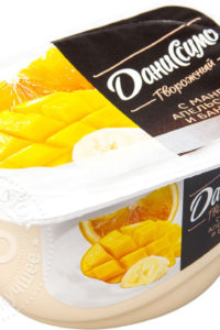 для рецепта Продукт творожный Даниссимо с манго апельсином и бананом 5.4% 130г