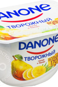 для рецепта Продукт творожный Danone Груша и банан 3.6% 170г