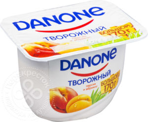 для рецепта Продукт творожный Danone Персик и абрикос 3.6% 170г