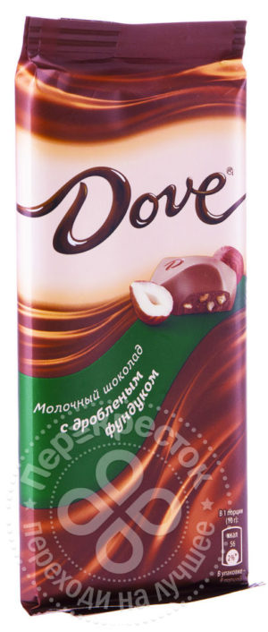 для рецепта Шоколад Dove Молочный с Дробленым Фундуком 90г