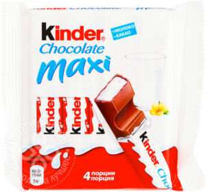 для рецепта Шоколад Kinder Chocolate Maxi 4шт*21г